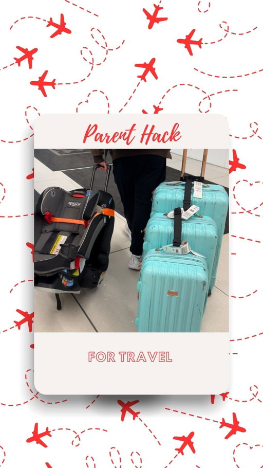 Comment “SMART” to have it sent directly to your inbox! Hope this makes traveling with babies and kids easier this Thanksgiving and Christmas #momhack #travelhack  #parenthack #babyhack #travelingwithkids