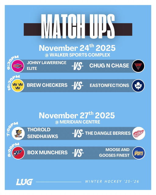 Game day lineups up until exam season!