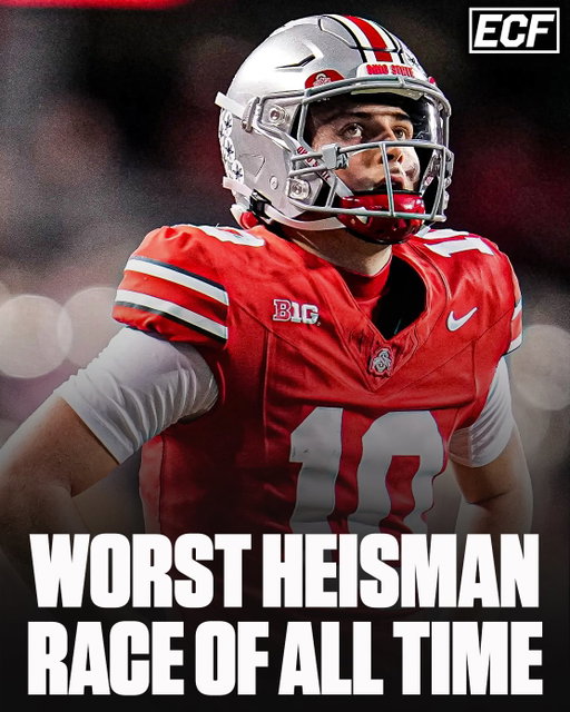 The 2025 Heisman Race has been one of the WORST in recent memory…

It just doesn’t feel like there’s “that guy” that is taking over and giving us dazzling Heisman moments throughout the season…feels like anyone could win it at this point and a lot of it is due to a lack of “Heisman Level” play 🫠

Thoughts? ⬇️