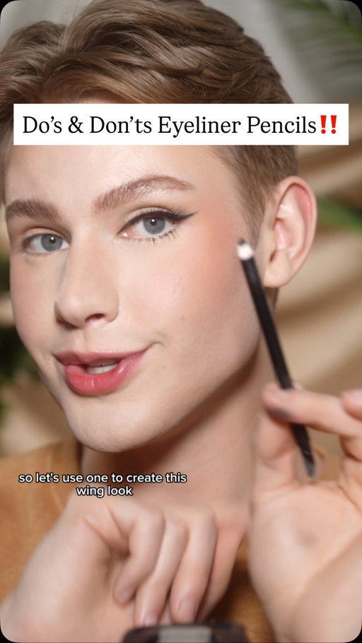 Do’s & Don’ts of Eyeliner Pencils‼️ Save this for later🥰 A Basic guide to eyeliner pencils + how to use them! What would you like to learn about next??🩵

Favorite Gel Eyeliner Pencils: 
@aboutfacebeauty for color + long-wear @hauslabs @urbandecaycosmetics of course @maybelline @onesize @essencemakeup (I used Estee Double Wear here) 
Fav Kohl - @esteelauder Kajal Duo @hudabeauty 
#eyeliner #wingedliner #makeuptutorial #makeuphacks