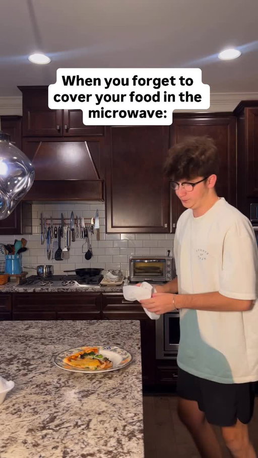 When you forget to cover your food in the microwave😂 #reels #relatable #mom