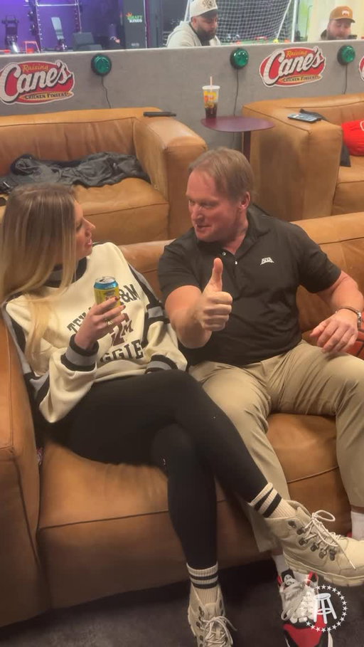 nothing like a good football chat with @barstoolgruden and @twistedtea 👍🏼 gig em, baby.