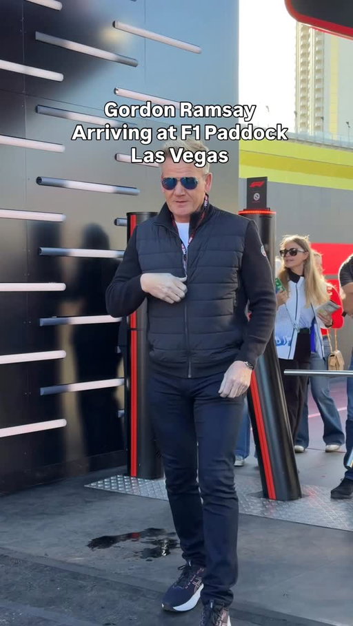 Chef Ramsay spotted at the Paddock @gordongram @f1 @f1lasvegas #LasVegasGP