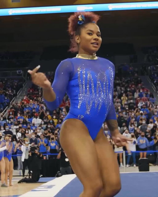 @jordanchiles performing her @dancingwiththestars finale freestyle to @normani, you say? 🤔 Jordan’s first career perfect 10 came on this floor routine with Normani,  @lizzobeeating and @dojacat music her freshman season. #ThrowbackThursday