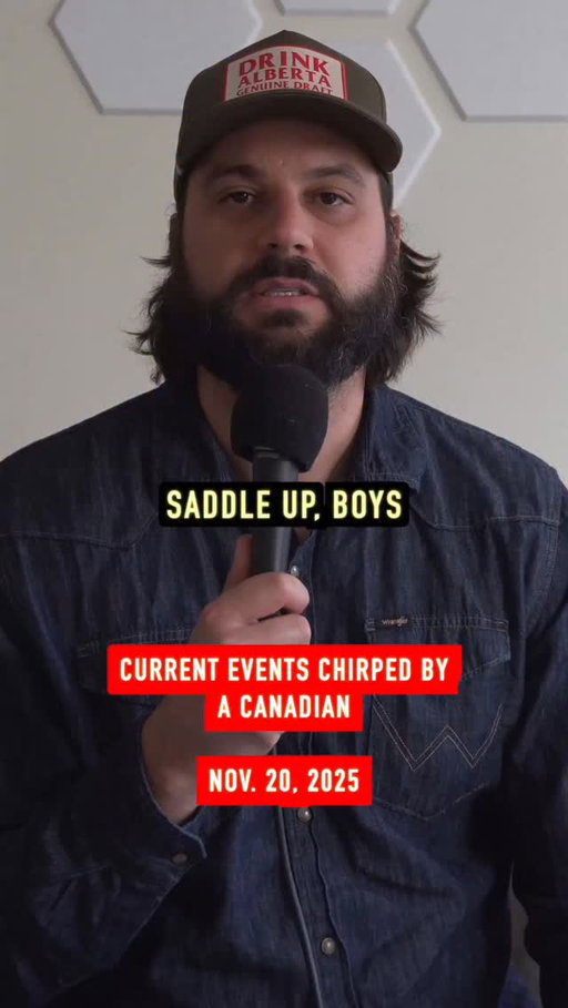 Current events chirped by a Canadian. 

Nov. 20, 2025. 

Upcoming stand up dates. 
Columbus 12/1
Chicago 12/2
Lethbridge 1/16 & 17
Red Deer 1/25
Calgary 1/29
Edmonton 1/30
Fargo 2/13 & 14

Tickets in bio. (E town tix up soon)

#canada🇨🇦 #canada🇨🇦 #usa🇺🇸 #america #daniellesmith #ucp #transrights #trump #teachers #alberta #edmonton #calgary #chicago#nickfuentes #columbus #government #news #worldnews #currentevents #pierrepoilievre #politics #political #sketchcomedy #comedy #comedian #jokes #joke #funnyreel