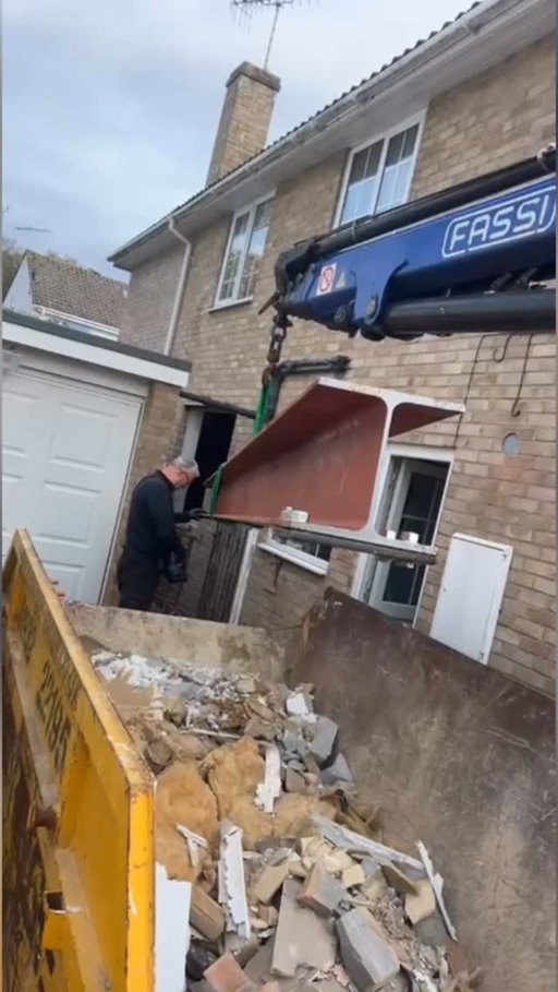 A condensed version of my last three weeks, from prepping the space and clearing it as much as possible to the last 2 weeks of structural work. Head to @athomewithegg for the full daily update vlogs. The @sgcssurreyltd have worked so hard and got us ahead of schedule. Once this phase is complete next week we will be living with a half finished room, blocked up window holes and no flooring for the foreseeable while we save for phase 2, but it’ll be such a good feeling to have the scariest part of the remodel done!