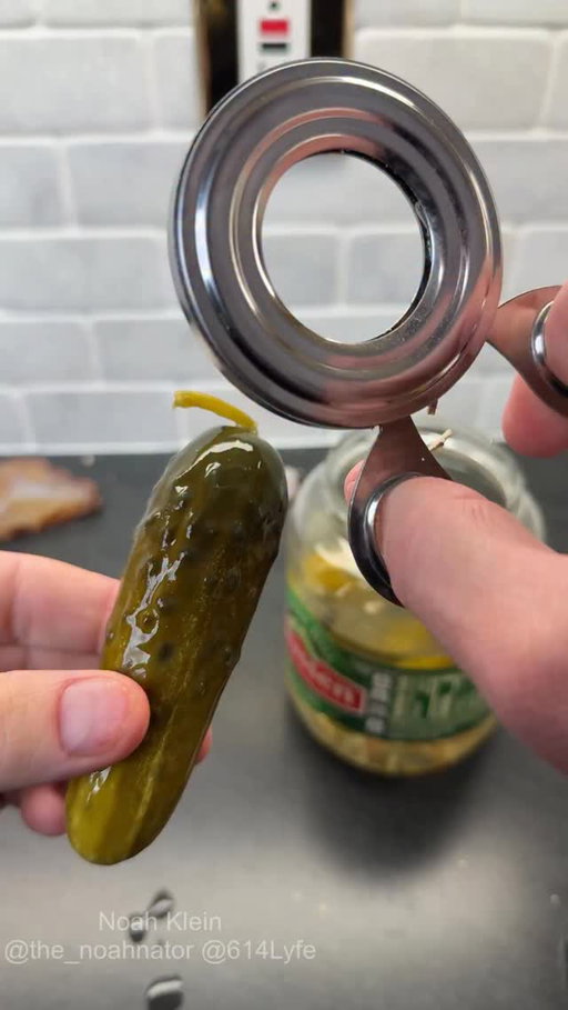 Pickle vs egg cutter #kitchen #asmr #satisfying