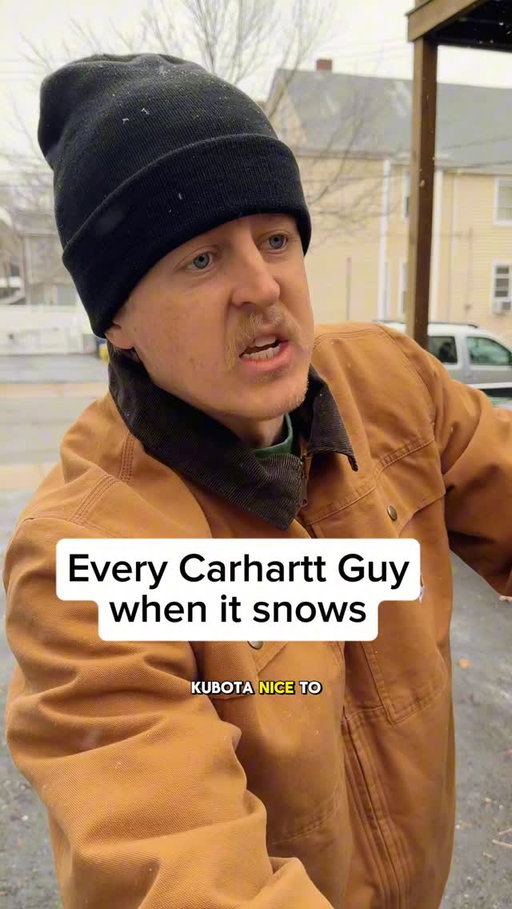 Kubota and DeWalt kicking it at the end of the driveway #carhartt #fashion #carharttjacket #outdoors #comedy #reels