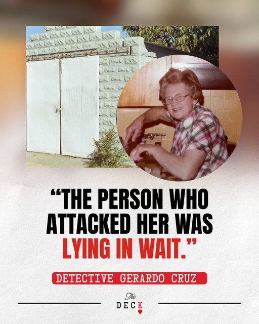 In 1986, 73-year-old Margaret Reimann was murdered in her garage while getting ready to leave for church.

In the investigation that followed, detectives uncovered a decades-long family feud, grudges that had been festering for years, and questions about just how far someone might go when there's money on the line.

But almost four decades later, no arrests have ever been made.
🎧 Listen to Margaret's story at the link in bio.