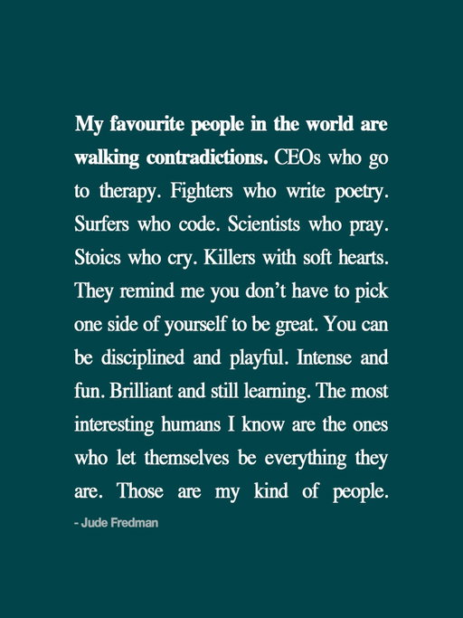 My kind of people.