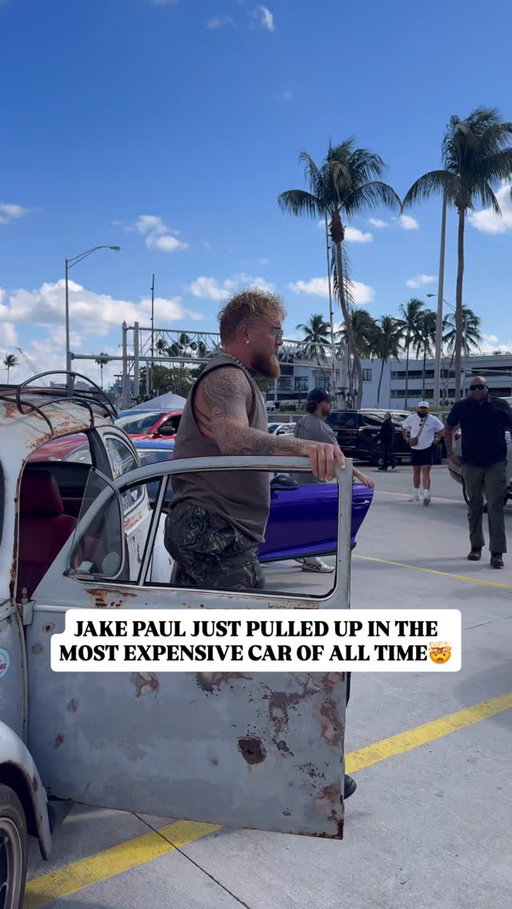 Jake Paul just pulled up to the press conference in the most expensive car of all time🤯

Tune in LIVE at 1PM EST | 10AM PST | 6PM GMT on MVP & Netflix YouTube Channels🎥

——-
Friday, December 19th
LIVE only on Netflix
Kaseya Center - Miami, FL
#JakeJoshua