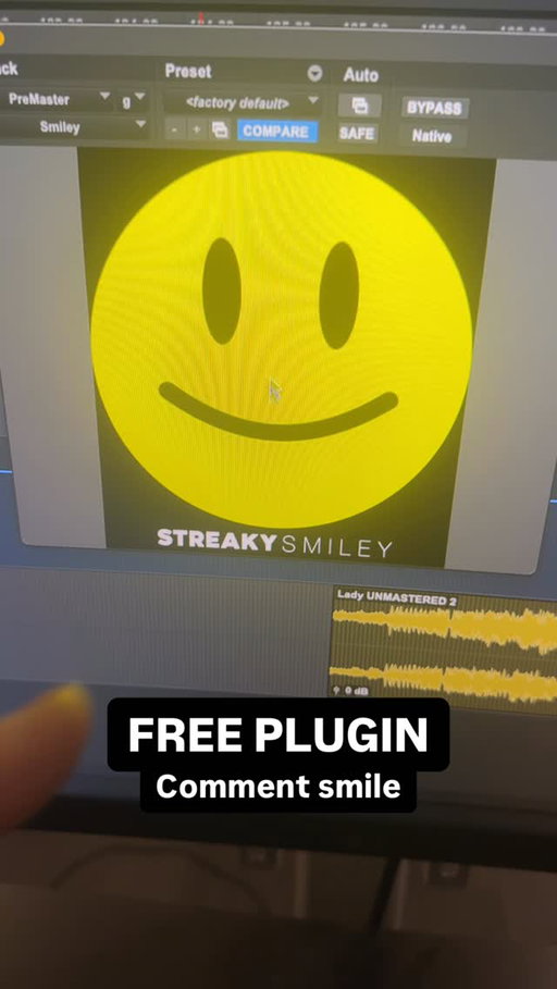 Comment “smile” to get my new plugin ‘Smiley’ for free…
.
.
If you’ve ever used a loudness button on a hifi you’ll love the Smiley it adds that little bit extra to make all sound just more fun to listen to…enjoy.
.
.
#musicproduction #mixingtips #studiolife #plugin #eq #compression #mastering #mixing