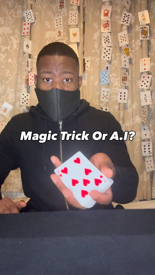 We back with cards 🃏 

#magictrick #magic #ai #cards