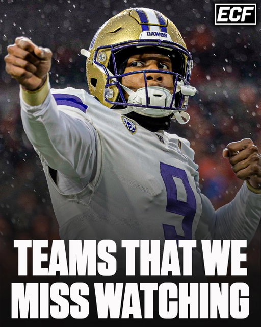 College Football team that WE (yes me and you) miss watching 😢

Thoughts? ⬇️