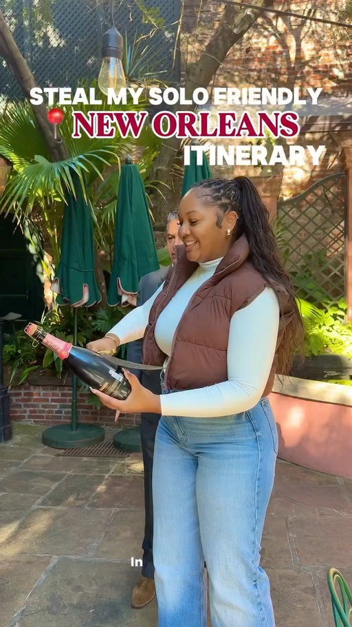 Whether your solo traveling or traveling with friends, this is the perfect itinerary to exploring New Orleans 
👇🏾|AD| @visitneworleans 

📌Stay @one11hotel 

📌Day 1
📍Breakfast @brennansnola 
📍Walking tour of Tremé & Congo Square 
📍Lunch @lildizzyscafe504 
📍Distillery tour @sazerachouse 
📍Live Performance @preservationhall 
📍Dinner @tujagues_restaurant 

📌Day 2
📍Breakfast @chapterivnola 
📍Explore the city via Street car
📍lunch @superiorseafood 
📍Shopping along @magazinestreet 
📍Dinner @vyoones 

📌Day 3
📍Breakfast @cafedumonde 
📍Cajun Cooking Class @deelightfulroux 
📍Interactive Museum @vueorleansnola 
📍Dinner @delacroixrestaurant 
📍Drinks & Live Music @peacockroomnola with @neworleanssongbird 

So If you’re ready to add even more to this itinerary and stay in the loop with all the fun happening around the city, check out neworleans.com and start planning your solo trip.

Happy Travel ✨

#VisitNewOrleans #stealmyitinerary #solotravels