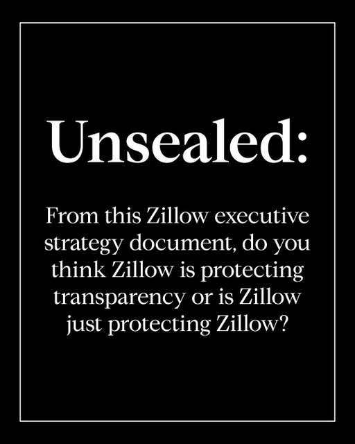 If you want to understand the mindset behind the Zillow Ban, just look at the language in Zillow’s ‘Strategy Synthesis’ document. They talk about ‘using a hammer,’ who to ‘punish,’ who to ‘sue,’ and who becomes acceptable ‘collateral damage.’ Zillow isn’t protecting transparency, Zillow is protecting Zillow - and willing to hurt agents and sellers to protect their monopoly power. See link in bio for full Zillow strategy document.