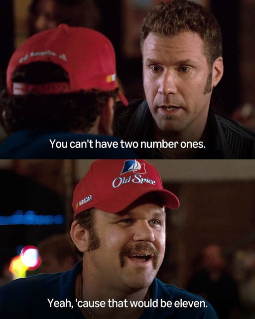 He’s a numbers guy

🎥: Talladega Nights: The Ballad of Ricky Bobby is available on Prime Video with a Paramount+ subscription.