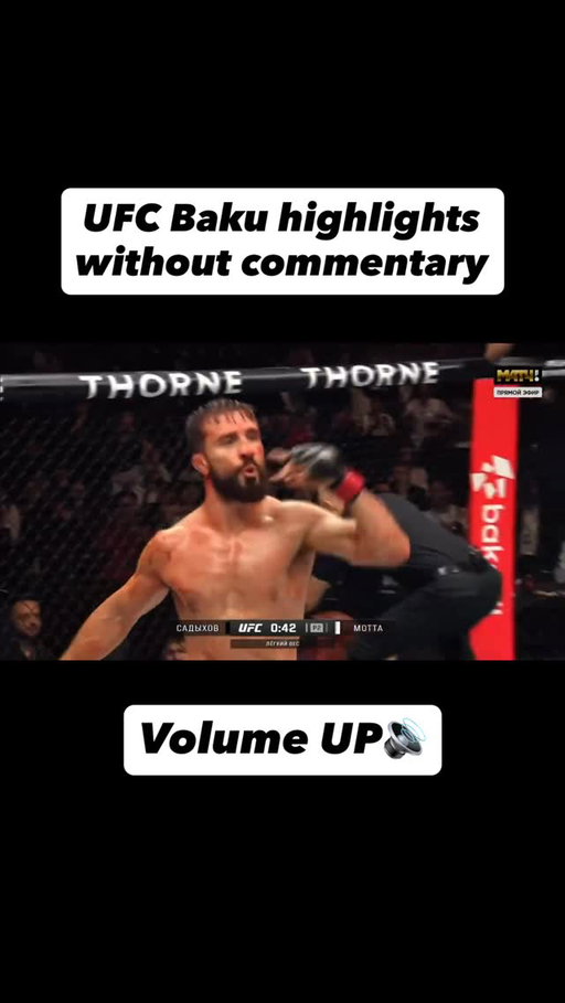 UFC Baku without commentary hits differently🔥

Two weeks until we’re back #UFC323

-

#UFCBaku #NazimSadykhov