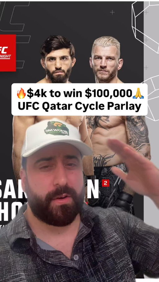 Comment a 💰 emoji to get my 3k to win 30k finish parlay and $100 in free coin when u spend $10 #UFCQatar