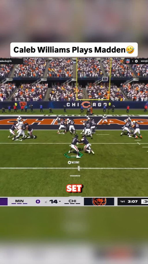 When Caleb Williams Plays Madden 26🤣 #madden26 #gaming #thegoosetv #fyp #madden