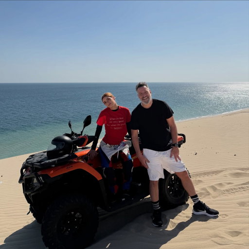 So excited to be here in Qatar with Dixie. Incredible country, beautiful culture, unforgettable trip.