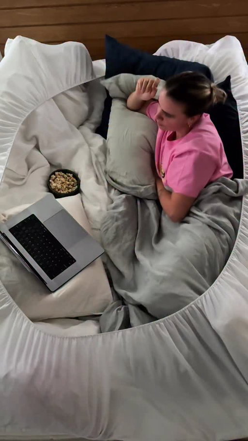 This weekend’s plans? Becoming one with the potato bed 🥔🛏️

We’re settling in for a full Stranger Things marathon, wrapped in a cosy little linen cocoon - Who else will be watching Stranger Things this weekend? 

#potatobed #cosynightsin #strangerthings