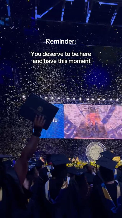 You made it here for a reason 💛 #snhucelebrate #collegegraduation #classof2025 #collegedegree
