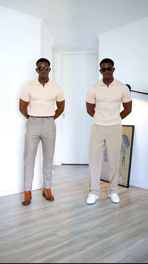 Smart Vs Casual @brunomarcshoes | What style are you going with? SLIM FIT OR RELAXED FIT???

Use code AUDREY25 to get 25% off - link in bio

#BrunoMarcSVC #BrunoMarc #brunomarcshoes 
#reels #explore #menwith #styletips #ootdman