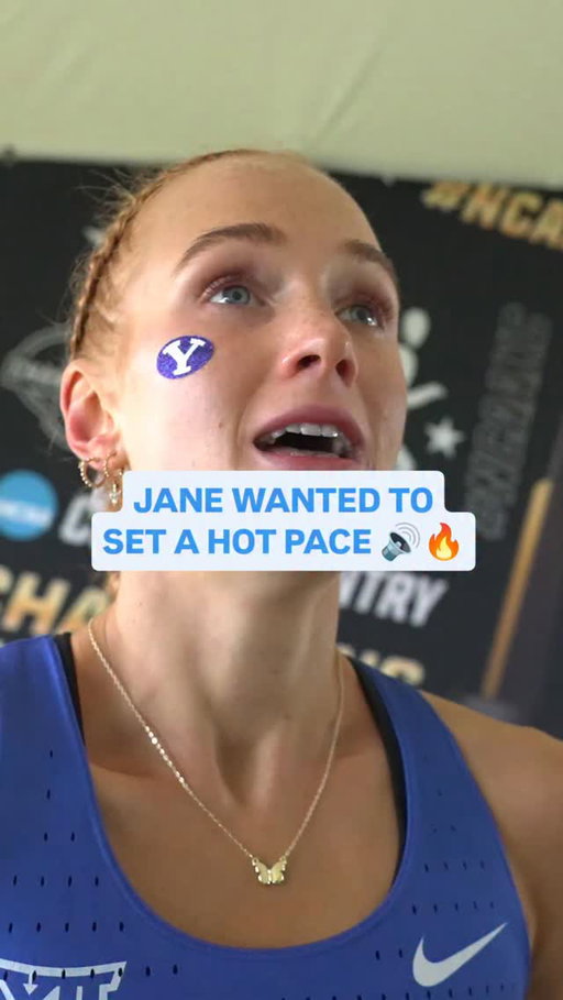 🔊🔵 Jane Hedengren wanted to leave it all on the course.

She went to the lead early and put in a valiant effort before ultimately finishing runner-up to Doris Lemngole at the NCAA Championship 🏆 

#NCAAXC25 and #CollegeXC coverage presented by @hoka