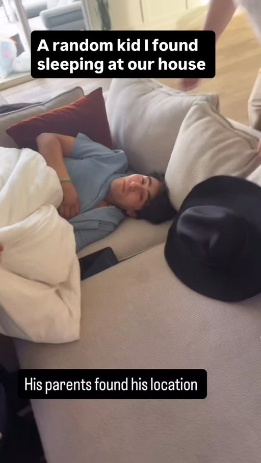 Refer to IG story for the full narrative. I don’t know who this kid is. I found him sleeping at the crib. lol let him sleep in until his parents came knocking on the door when they checked his location lol no idea who he was: came home to see him