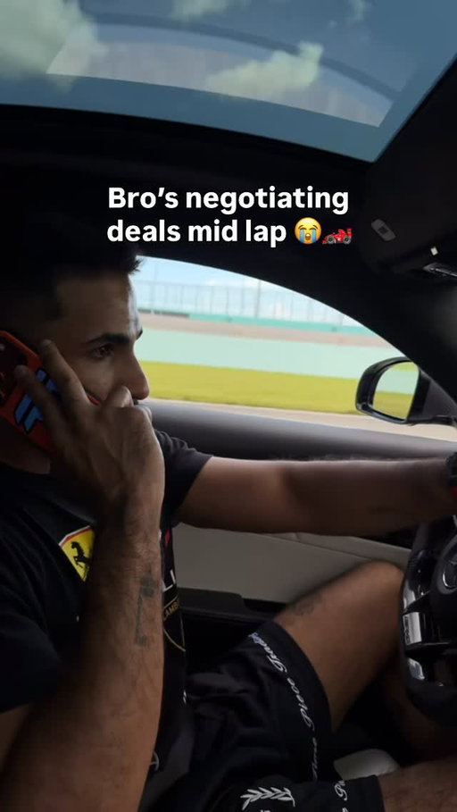 Negotiating Deals While Still Smoking Your Lap Time 😎