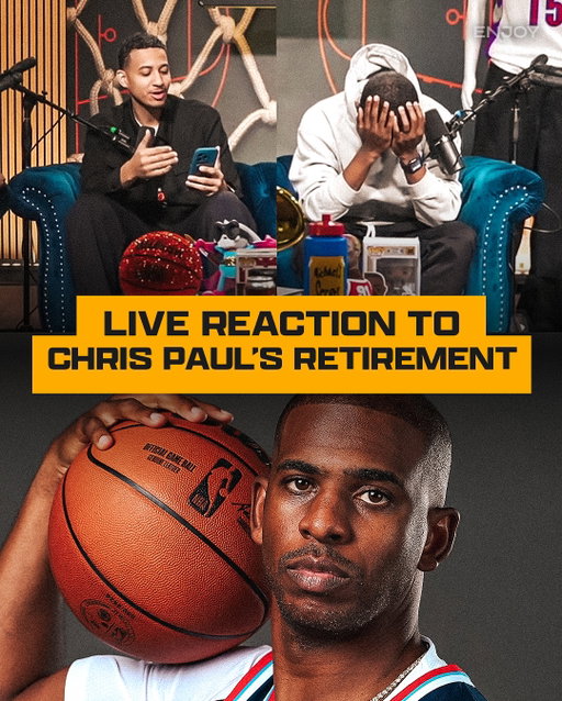 “Let me see if my heart rate spiked 😅” — The guys react to Shams breaking the news that Chris Paul is retiring at the end of the season.