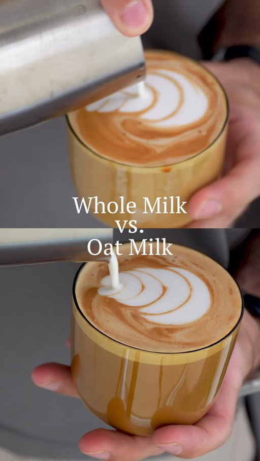 Whole milk and oat milk steam very differently, and knowing how each one behaves can change your latte. Whole milk needs just a little air at the start, then a smooth vortex to build silky microfoam. Aim for about 130 to 135°F for the best texture.

Oat milk needs a bit more care. Use a barista edition, keep it cold and add more air in the first few seconds. It burns faster than dairy, so stop a little earlier. Let it rest for a few seconds, give it a gentle swirl and you’ll get a smooth, creamy pour with no big bubbles.

If your oat milk never looks right or your whole milk keeps stretching too fast, this will help. Save this if you want better latte art at home and follow for more simple coffee tips.

#latteart #milkstretching #oatmilk #wholemilk #homebarista #coffeetips #baristaskills #espressoathome #steamwand #coffeetechniques #latteathome