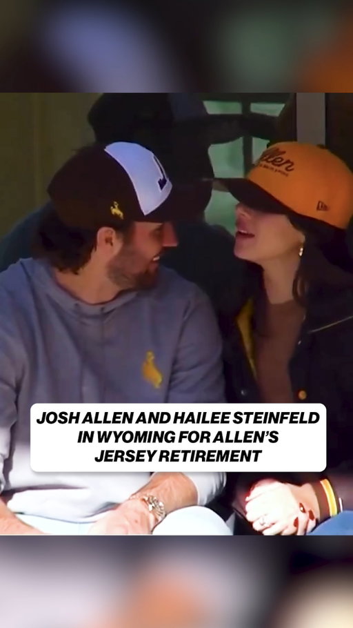 The pair are in the house for Wyoming's game and Josh Allen's jersey retirement.