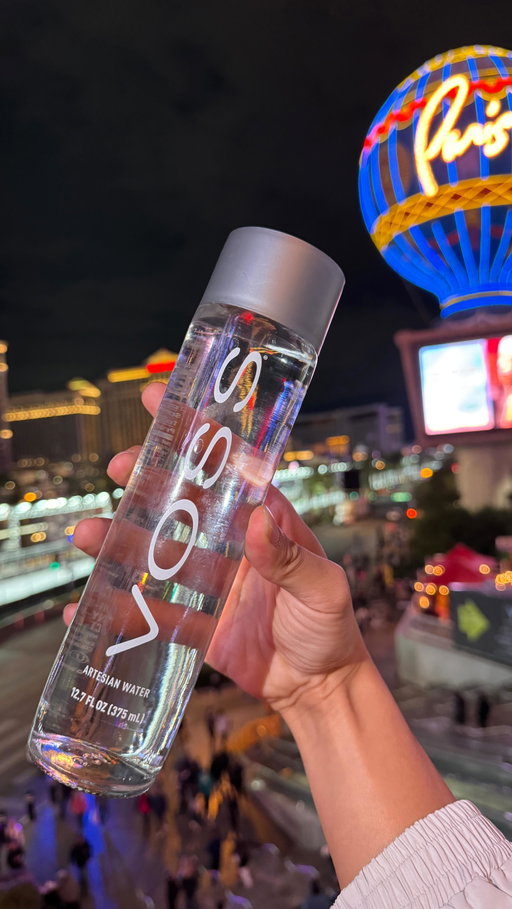 Fully seated at @caramellalasvegas with the our Passion Fruit Sparkler Cocktail with @tequilaocho for Race Day! 

#voss #vosswater #vossworld #lasvegas #cocktail #fyp 

@caesarsentertainment @caesarsrewards @planethollywood