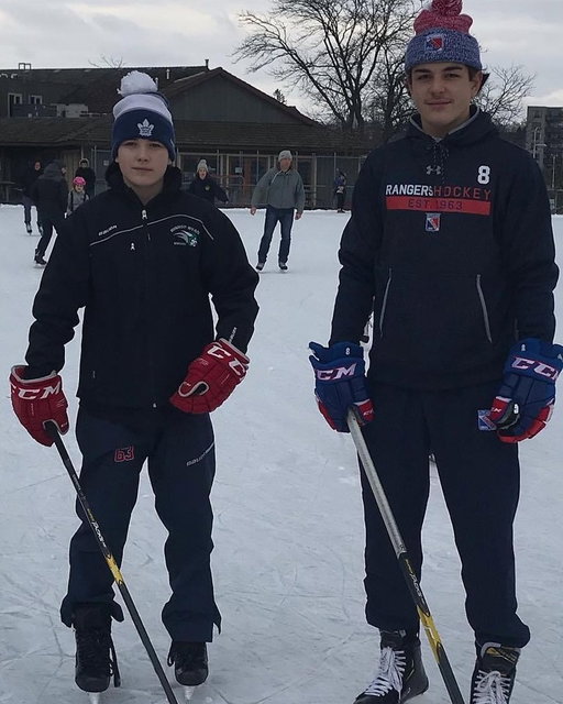 20 years ago, a neighbor of the Xhekaj family handmade Arber and Florian a couple of matching @canadiensmtl pillows...

Tonight they suited up together with the Habs for the first time.

Incredible.

(📸: @simonaxhekaj)