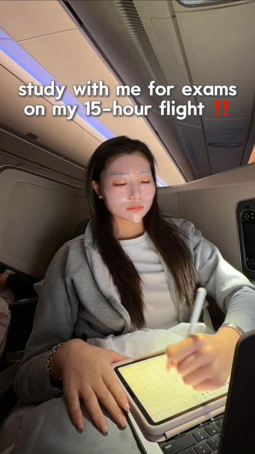 study with me for exams on my 15-hour flight‼️

#college #university #stanford #collegestudent #studywithme #vlog #collegevlog #motivation #studyaesthetic #worklifebalance #viral #studygram #studymotivation #stanforduniversity #selfimprovement #collegelife #studyinspiration #lifestyle #productivity #selfgrowth #healthylifestyle #studying