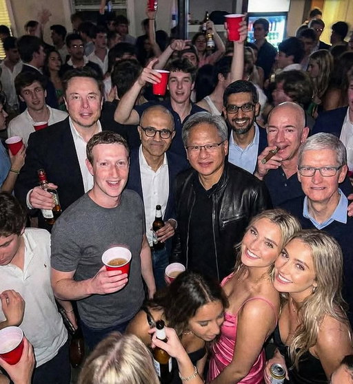 Was awesome to see @zuck rock @cuts with the boys last night, maybe we can Elon next.