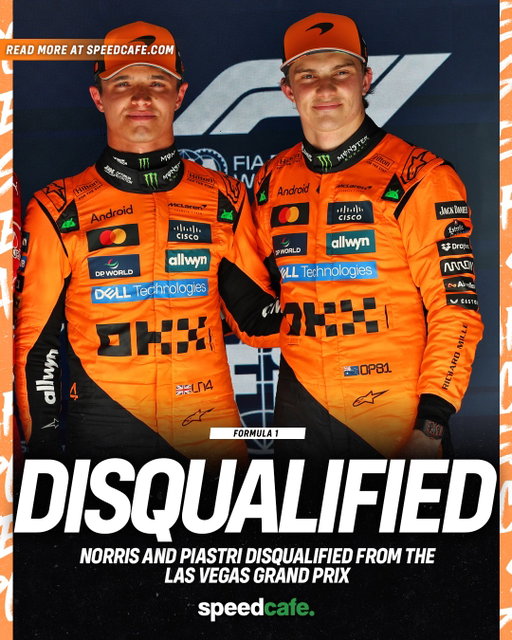 Both McLarens have been disqualified from the Las Vegas Grand Prix for excessive plank wear ‼️ 

#f1 #formula1 #norris #piastri #motorsport #racing #cars #f12025 #usa #lasvegasgrandprix #lasvegasgp