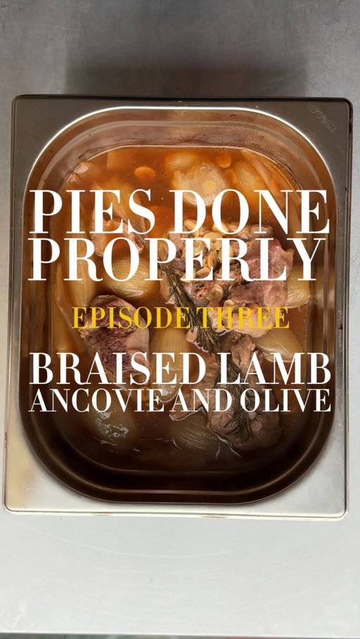 Pies done properly: Ep.3
Braised lamb, Anchovy and black olives!!

Honestly it sounds like a strange one, but my god is it a cracker. This one’s worth a try!!

#PieSeries #PieLove #HomemadePie #BakersOfInstagram #HomeBaker #BakeryLife #FromScratch #MadeWithLove #Foodstagram #DessertLovers #InstaPie #PieArt #PiePerfection #SweetTreats #BakingInspiration #FoodPhotography #FoodieGram #BakeAndShare #DessertInspiration #ArtOfBaking #CrustGoals #PieSeason #ComfortFood #FreshBaked #CreativeBaking #BakingSeries #ChefLife #SmallBatchBaking