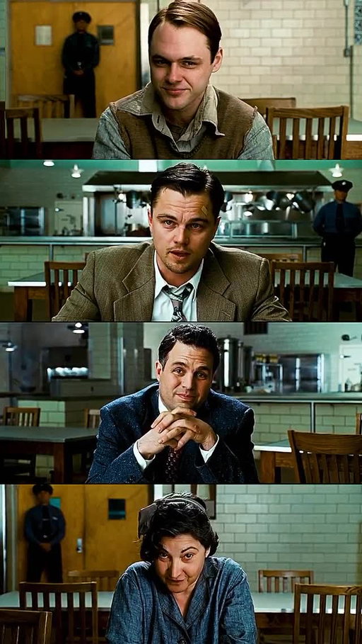 In Shutter Island (2010), there’s a detail that’s easy to miss: in the interrogation scene, a guard stands behind Teddy (Leonardo DiCaprio) and another stands behind the patients.

But Chucky (Mark Ruffalo) has no one behind him. It’s a subtle detail that reinforces the film’s big twist: among all of them, Chuck is the only one who isn’t a patient.

What would you rate Shutter Island out of 10?