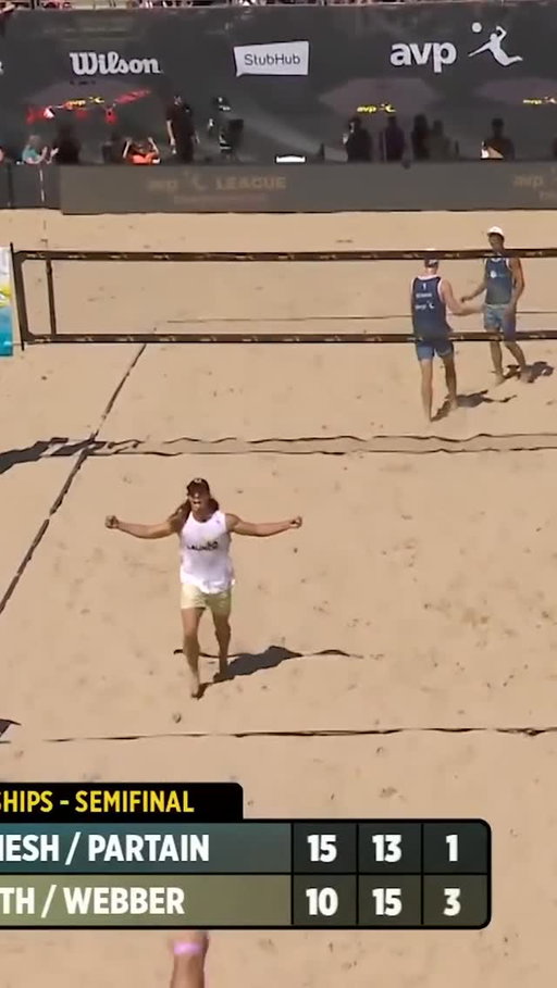 Hero mode.
@haggeus lays out for the one-arm save, digs the counter-attack, and hammers home the kill in set three of the AVP League semifinal.