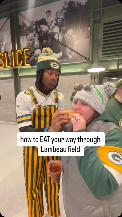 how to EAT your way through a @packers game at Lambeau Field! 🧀🏈