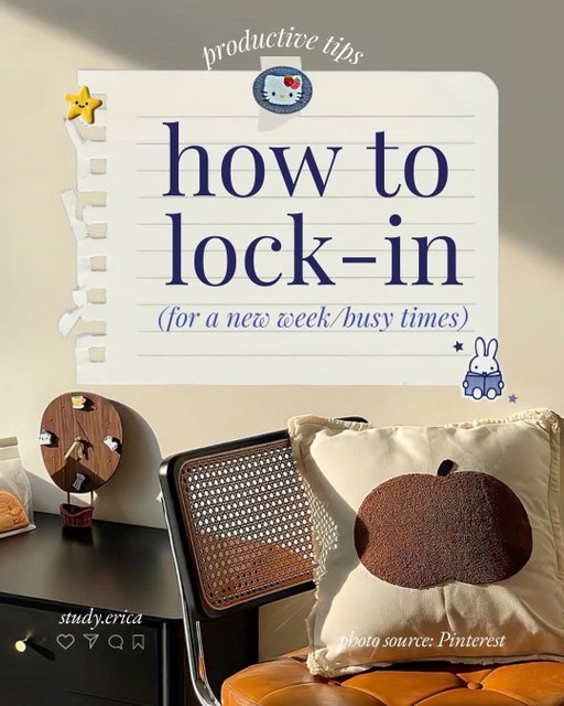 How to Lock in 📚👩🏻‍💻🔐 …

Another new week is coming, and I guess we are being very busy before a new year comes. 
So, I hope the Post will work for guys, especially this time 🥰. 

Thanks for Reading! 

#studygramcommunity #lockin #studygramuk #productivitytips #focusing 

Are you busy this time? 🤔