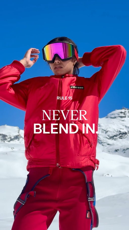 Regla 15: Non confondersi mai.
No te mezcles nunca.
La montaña es grande: vístete con estilo para que te vean.

#LaSocietà #ellesse #RulesOfPlay