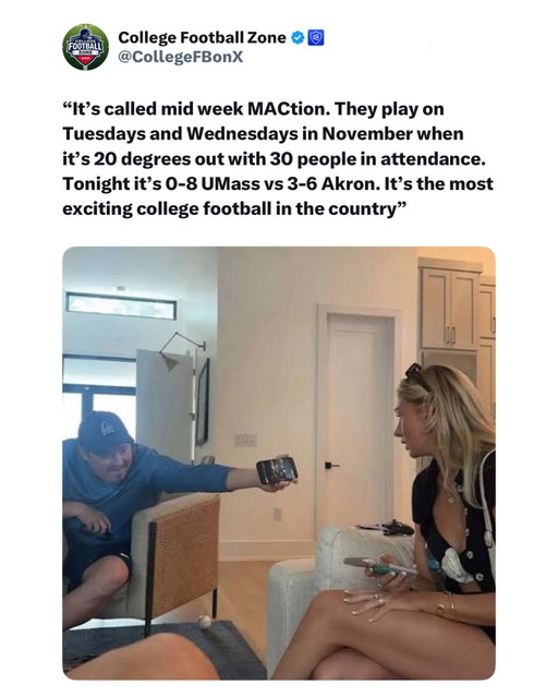 The MACtion is the highlight of our week tbh #cfb #collegefootball #cfbplayoffs