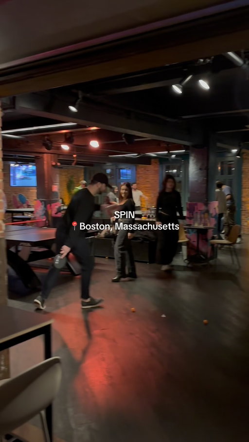 Good vibes 🤌🏽🏓 #spinboston 

#pingpong #seaport #thingstodoinboston #maczilla #spin #lawrence #worcester #pingpongfans #drake #datenight #goodvibes #fun #seaportboston #wearespin #trendingreels #explore #zxycba #333 #reelspage #activities #travel #tourism