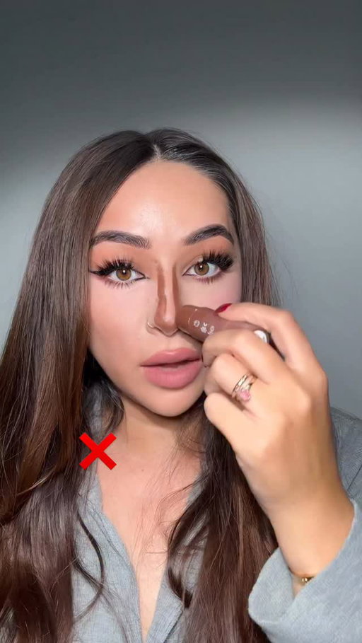 Nose contour for beginners, love this technique it ALWAYS works! Save this and try this!

Contour stick is by @covergirl shade “snatched”
