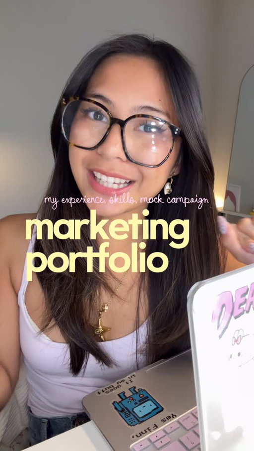 MARKETING PORTFOLIO TOUR! 📂✨ comment if you have any questions! #elfbeautyintern #college #internship #marketingportfolio #student