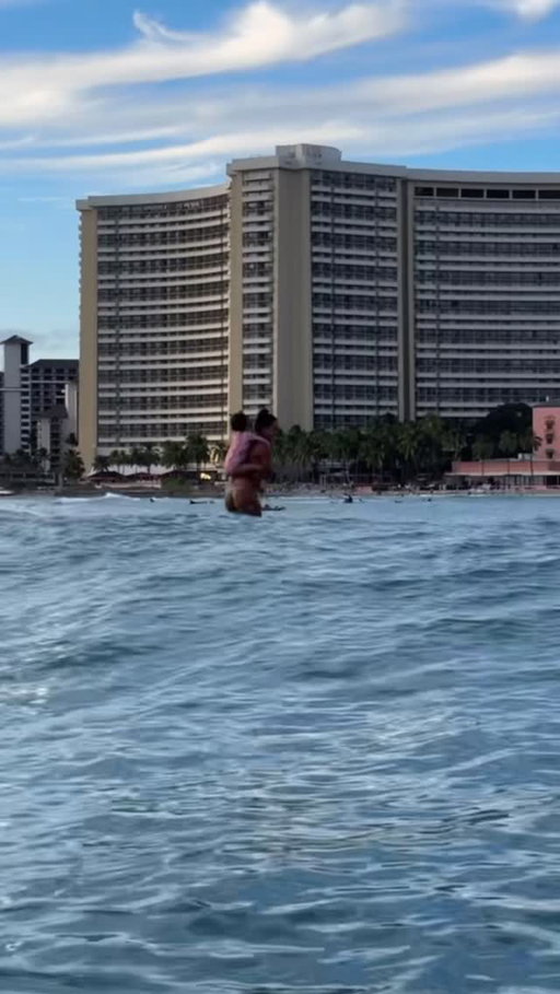 Yesterday just at sunset Lava asked for me for the first time to take her surfing. We borrowed uncle @kaisallas @kslco board, and caught 5 of the most fun waves for my life. Picture perfect evening surfing with @sethmoniz which never happens, I was wishing I had a camera, and this nice man was out and got these videos that I’ll hold near to me forever. Thank you @jaebelu for securing the footage from that man. To the man who took this video, Thank you!!! My baby girl was so happy, and if there’s one person to get me back in the ocean, it will be her :)